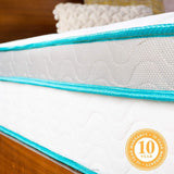 Linenspa 10 Inch Memory Foam and Innerspring Hybrid Mattress - Medium Feel - Twin