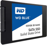 WD Blue 3D NAND 500GB PC SSD - SATA III 6 Gb/s, 2.5"/7mm - WDS500G2B0A