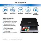 Epson Perfection V19 Color Photo & Document Scanner with scan-to-cloud & 4800 dpi optical resolution
