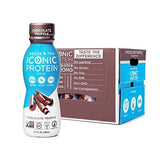 Iconic Protein Drinks, Chocolate Truffle (12 Pack) | Low Carb Protein Shakes | Grass Fed, Lactose Free, Gluten Free, Non-GMO, Kosher