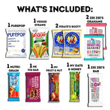 CraveBox Healthy Care Package (30 Count) Natural Bars Nuts Fruit Health Nutritious Snacks Variety Gift Box Pack Assortment Basket Bundle Mix Sampler