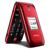 Jitterbug Flip Easy-to-Use Cell Phone for Seniors (Red) by GreatCall