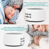 Vanzon White Noise Machine - Sound Machine with Baby For Sleeping & Relaxation, 36 Soothing High Fidelity Nature Sounds, Portable Sleep Sound Therapy