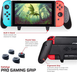 Satisfye - Accessories Compatible with Nintendo Switch - Comfortable & Ergonomic Switch Grip, Joy Con & Switch Control -. FREE BONUS: 4 Thumbsticks