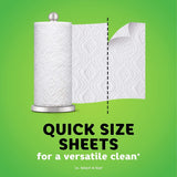 Bounty Quick-Size Paper Towels, White, Family Rolls, 12 Count (Equal to 30 Regular Rolls)