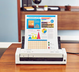 Brother Wireless Portable Compact Desktop Scanner, ADS-1250W, Easy-to-Use, Fast Scan Speeds, Ideal for Home, Home Office or On-the-Go Professionals