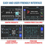 BOSS Audio BV9358B Car DVD Player - Double Din, Bluetooth Audio and Calling, 6.2 Inch LCD Touchscreen Monitor, MP3 Player, CD, DVD, Wma, USB, SD