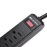 Cable Matters 2-Pack 6 Outlet Surge Protector Power Strip with USB Charging Ports, 300 Joules with 8 Foot Power Cord in Black