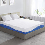 PrimaSleep Wave Gel Infused Memory Foam Mattress, 10'' H, Twin, Blue