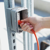 AmazonBasics 16/3 Vinyl Outdoor Extension Cord | Orange, 100-Foot