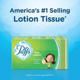 Puffs Plus Lotion Facial Tissues, 8 Family Boxes, 120 Tissues per Box