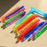Bubble Wands Party Favors Pack of 64, Mini Neon Bubble Wands | Odor-Free Non-Toxic Kids’ Bath Toy/Birthday