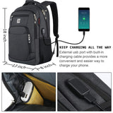 Laptop Backpack,Business Travel Anti Theft Slim Durable Laptops Backpack with USB Charging Port,Water Resistant College School Computer Bag