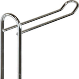 Simple Houseware Bathroom Toilet Tissue Paper Roll Storage Holder Stand, Chrome Finish
