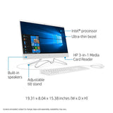 HP 22-Inch All-in-One Computer, Intel Core i3-8130U, 4GB RAM, 1TB Hard Drive, Windows 10 (22-c0030, White)
