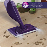 Swiffer WetJet Hardwood and Floor Spray Mop Cleaner Starter Kit, Includes: 1 Power Mop, 5 Pads, Cleaner Solution, Batteries