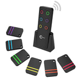 Esky Key Finder, Wireless RF Item Locator Item Tracker Support Remote Control,1 RF Transmitter and 6 Receivers - Wireless Key RF Locator, Pet Tracker