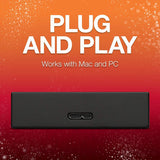 Seagate Backup Plus 5TB External Hard Drive Portable HDD – Black USB 3.0 for PC Laptop and Mac, 1 year MylioCreate, 2 Months Adobe CC (STHP5000400)