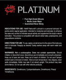 Wet Platinum Lube - Premium Silicone Based Personal Lubricant, 8.9 Ounce
