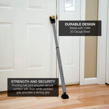 SABRE HS-DSB Door Security Bar – Adjustable 2-in-1 Home Security Door Bar, Strong Scratch-Proof Grip,Removable Door Knob Top for Use on Sliding Doors
