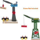 Play22 Wooden Train Set 12 PCS - Train Toys Magnetic Set Includes 3 Engines - Toy Train Sets For Kids Toddler Boys And Girls