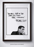 Michael Scott Motivational Quote Poster - 11x14 Unframed Print - Office Decor