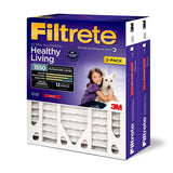 Filtrete 20x25x4(SlimFit), AC Furnace Air Filter, MPR 1550 DP, Healthy Living Ultra Allergen Deep Pleat, 2-Pack
