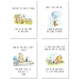 Winnie The Pooh Classic Art Prints - Set of 4 Wall Art Decor Photos (5 inches x 7 inches)