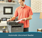 Brother Monochrome Laser Printer, Compact Multifunction Printer and Copier, DCPL2550DW, Amazon Dash Replenishment Enabled, Black