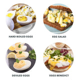 Dash Rapid Egg Cooker: 6 Egg Capacity Electric Egg Cooker for Hard Boiled Eggs, Poached Eggs, Scrambled Eggs, or Omelets with Auto Shut Off  - Black