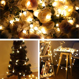 Globe String Lights, 49ft 100 LED Warm White Waterproof Decorative Fairy LED String lights pack