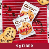 Quest Nutrition Chocolate Chip Protein Cookie, High Protein, Low Carb, Gluten Free, Soy Free, 12 Count