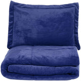 AmazonBasics Ultra-Soft Micromink Sherpa Comforter Bed Set - Twin, Navy Blue