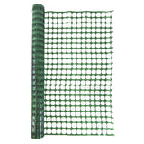 Houseables Temporary Fencing, Mesh Snow Fence, Plastic, Safety Garden Netting, Single, Green, 4 x 100' Feet, Above Ground Barrier, for Deer, Kids