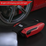 Helteko Portable Air Compressor Pump 150PSI 12V - Digital Tire Inflator - Auto Tire Pump with Emergency Led Lighting and Long Cable for Car