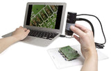 Plugable USB Digital Microscope 250x Magnification, Compatible with Windows, Mac, Linux, Microscope for Kids, Coin Collectors, STEM, Students