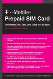 T-Mobile Prepaid SIM Card Unlimited Talk, Text, and Data for 14 days (For use in United States)