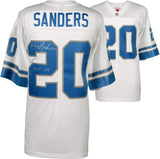 Barry Sanders Detroit Lions Autographed White Mitchell & Ness Replica Jersey