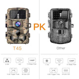 Campark Trail Game Camera-14MP 1080P Waterproof Hunting Scouting Cam with 3 Infrared Sensors for Wildlife Monitoring with 120°Detecting Range