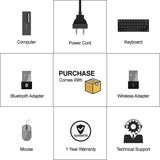 2018 DELL OPTIPLEX 390 DT Desktop Computer, Intel Core I3-2100 3.1GHz, 8GB DDR3, 1TB, DVD, WIFI, HDMI, VGA, Bluetooth 4.0