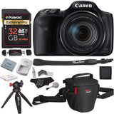 Canon PowerShot SX540 HS with 50x Optical Zoom and Built-in Wi-Fi, Polaroid 32 GB U3 Memory Card,Tripod,Spare Battery,Camera Bag and Accessory Bundle