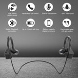 LETSCOM Bluetooth Headphones IPX7 Waterproof, Wireless Sport Earphones, BlackGray
