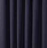 AmazonBasics Room Darkening Blackout Window Curtains with Tie Backs Set, 42" x 63", Black