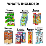 CraveBox Healthy Care Package (30 Count) Natural Bars Nuts Fruit Health Nutritious Snacks Variety Gift Box Pack Assortment Basket Bundle Mix Sampler