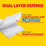 Glad Tall Kitchen Drawstring Trash Bags - OdorShield 13 Gallon White Trash Bag, Gain Original with Febreze Freshness - 100 Count