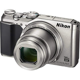 Nikon Coolpix A900 4K Wi-Fi Digital Camera (Silver) with 32GB Card + Case + Battery + Flex Tripod + Kit