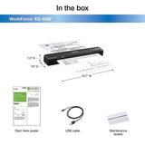 Epson Workforce ES-60W Wireless Portable Sheet-fed Document Scanner for PC and Mac