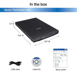 Epson Perfection V39 Color Photo & Document Scanner with scan-to-cloud & 4800 optical resolution