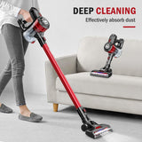 Cordless Vacuum, ONSON Stick Vacuum Cleaner, Powerful Cleaning Lightweight Handheld Vacuum with Rechargeable Lithium Ion Battery