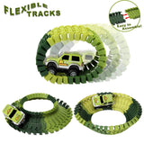 HOMOFY Dinosaur Toys 142pcs Slot Car Race Flexible Tracks 2 Dinosaurs,Create A Road Toys for 3 4 5 6 Year Old Boys Girls Toddlers Birthday Gifts